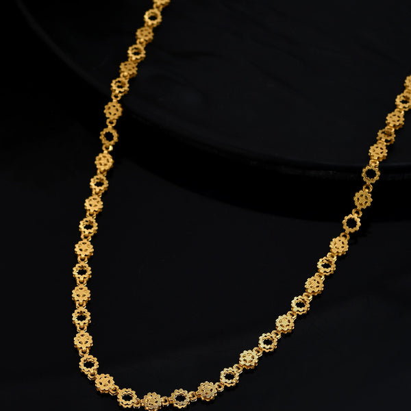 VOJ Gold Polished Geometric Shaped Stainless Steel Chain For Women - Distacart