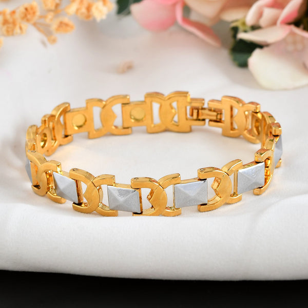 VOJ Dual Plated Men's Loose Bracelet - Distacart
