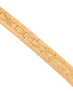 Thumbnail for VOJ Gold Polished Textured Men's Bracelet