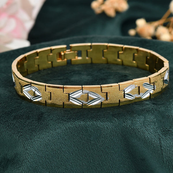 VOJ Dual Plated Textured Men’s Bracelet