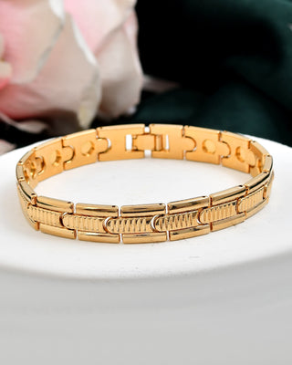 VOJ Stainless Steel Adjustable Titanium Magnetic Bracelets For Men