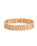 Thumbnail for VOJ Men's Gold-Toned Textured Tungsten Steel Magnetic Bracelet