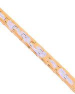 Thumbnail for VOJ Men's Double Toned Textural Stainless Steel Bracelet