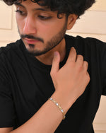 Thumbnail for VOJ Gold And Silver Toned Stainless Steel Designer Bracelet For Men