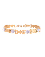 Thumbnail for VOJ Gold And Silver Toned Stainless Steel Designer Bracelet For Men