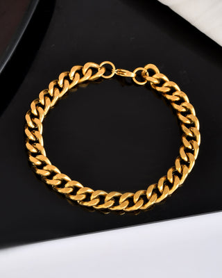 VOJ Stainless Steel Men's Linked Bracelet