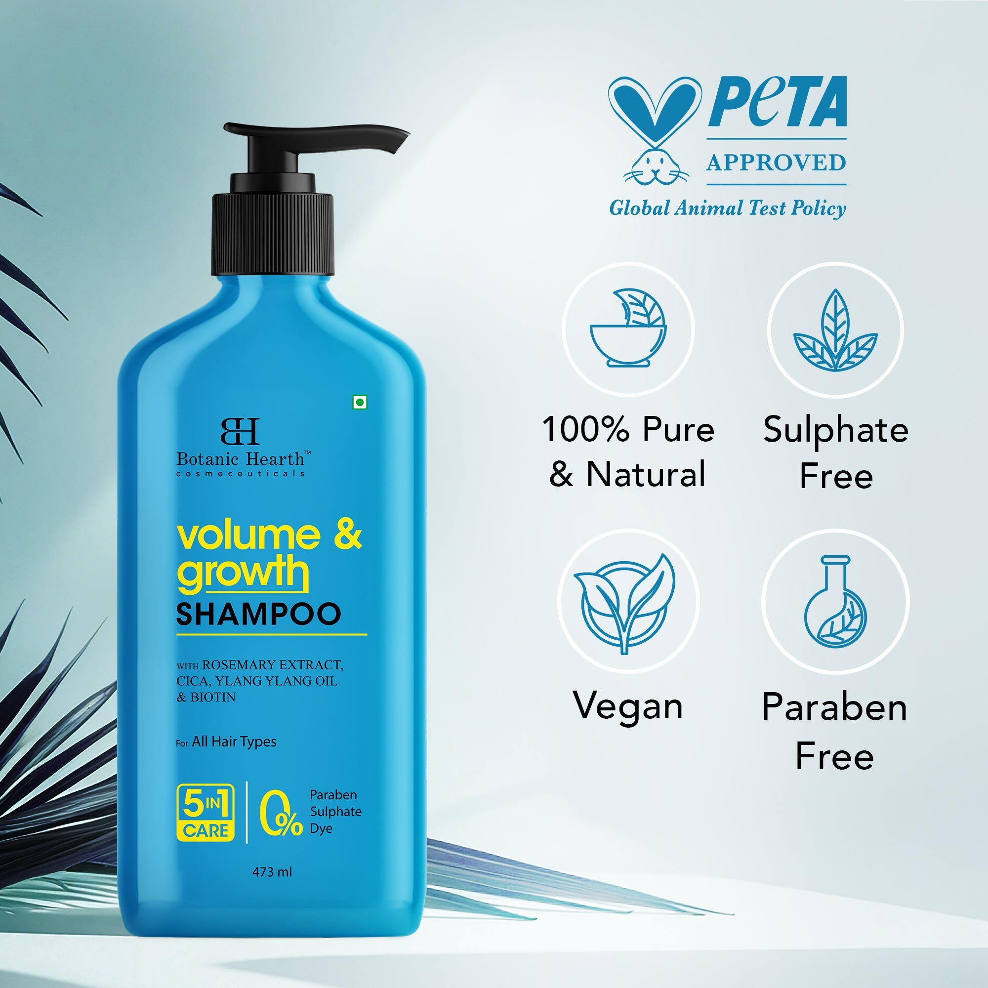 Volume & Growth Shampoo with blend of Rosemary & Cica - Distacart