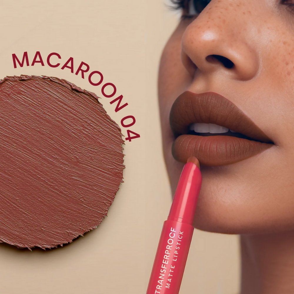 NY Bae Transfer-proof Matte Crayon Lipstick – Macaroon 04 - Distacart