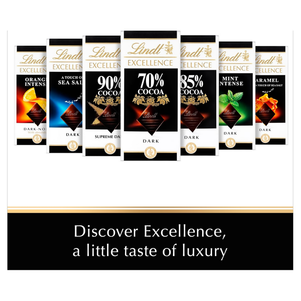 Lindt Excellence Sea Salt Touch Chocolate - Dista
