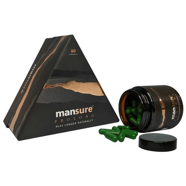 Mansure Prolong Capsules with Maca Root, Ginseng Ashwagandha & Safed Musli