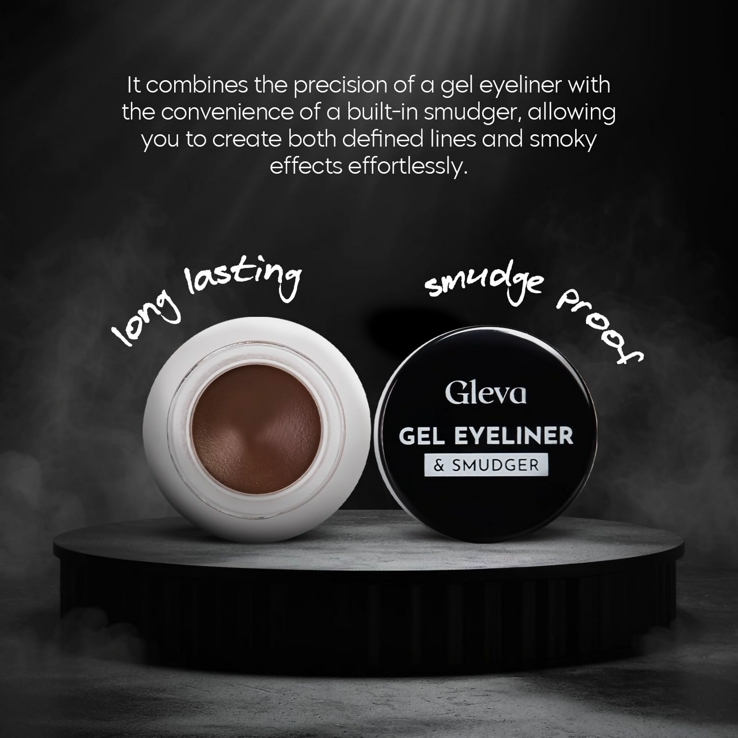 Gleva Compact Gel Eyeliner - Black - Distacart