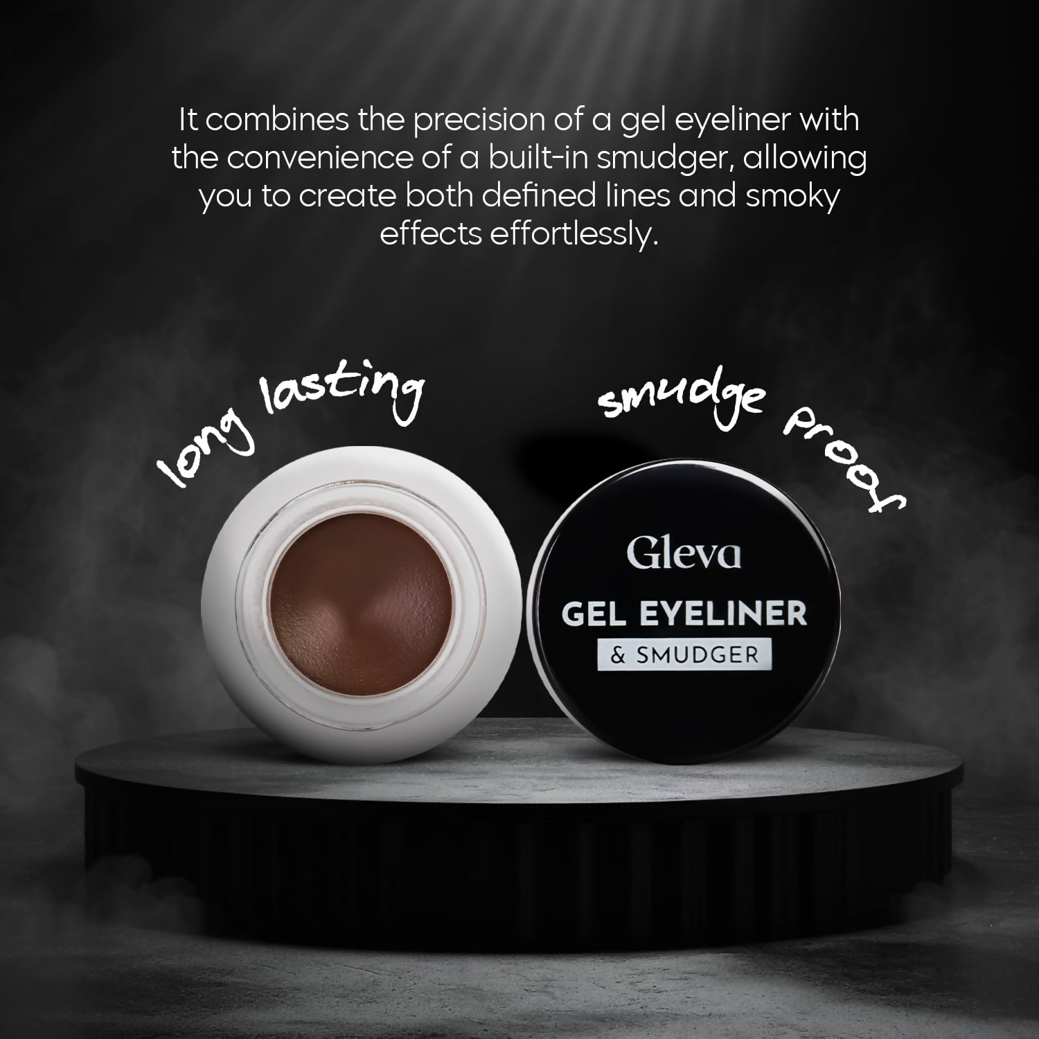 Gleva Compact Gel Eyeliner - Black - Distacart