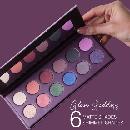 Lotus Make Up Proedit Eye Primer Infused Eyeshadow Palette - Glam Goddess - Distacart