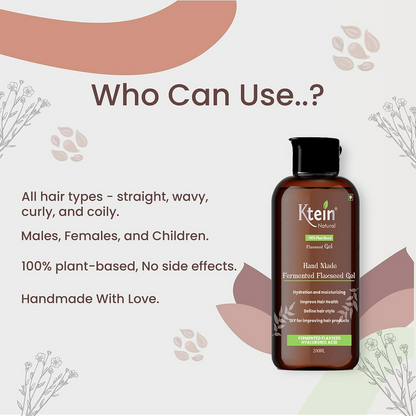 Ktein Natural 100% Plant Based Fermented Flaxseed Gel - Distacart