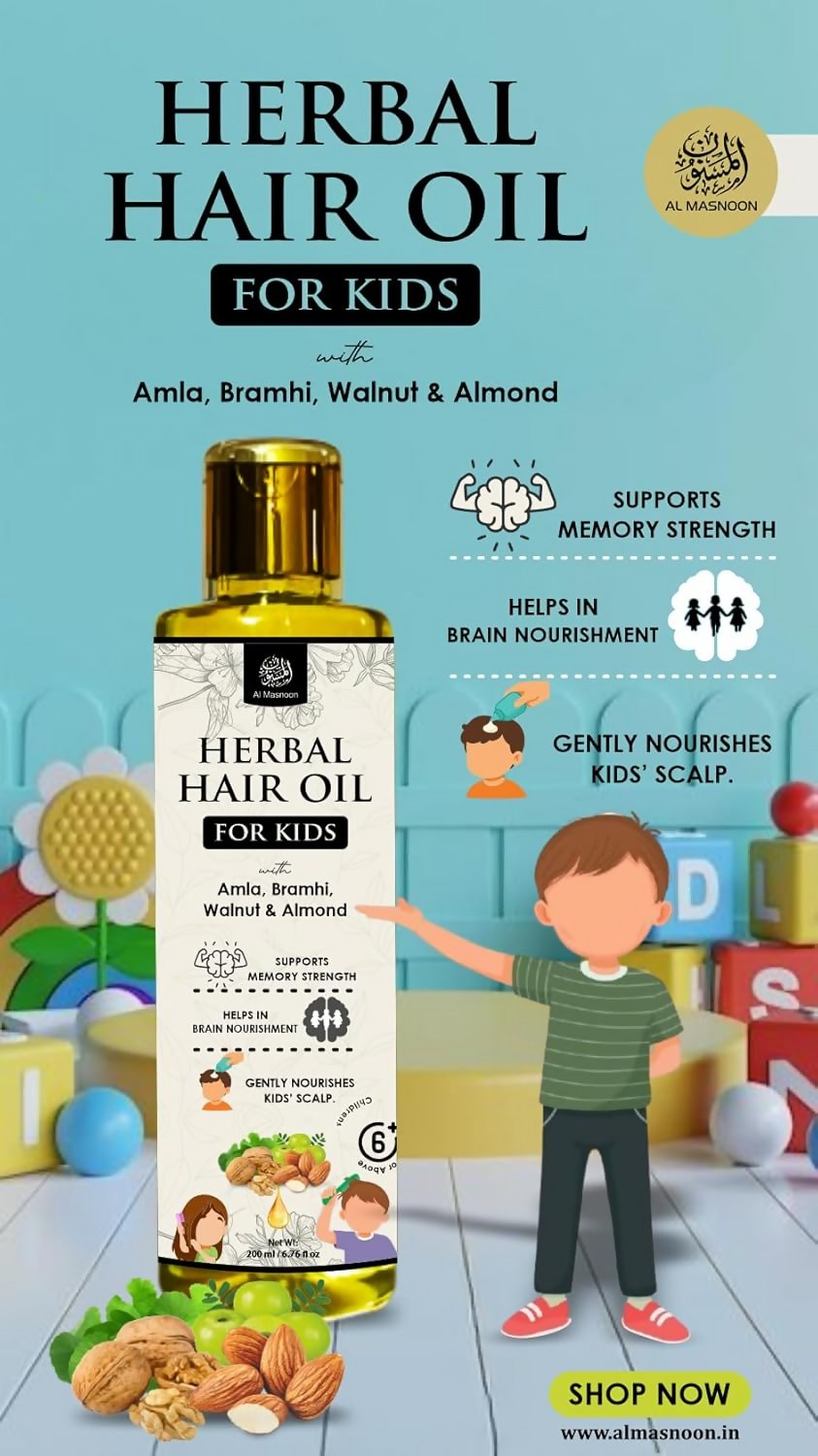Al Masnoon Herbal Hair Oil For Kids - Distacart