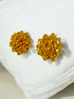 Thumbnail for Inhanns Small Statement Studs Earrings - Yellow - Distacart