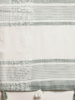 Thumbnail for Astita Linen Sea Green Saree