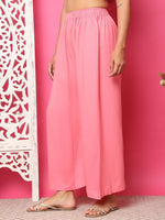 Thumbnail for TAG 7 Women Flared Solid Palazzos - Distacart