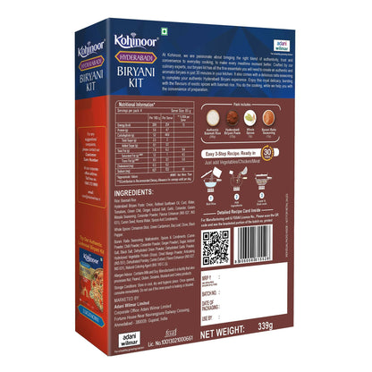 Kohinoor Authentic Hyderabadi Biryani Kit - Distacart