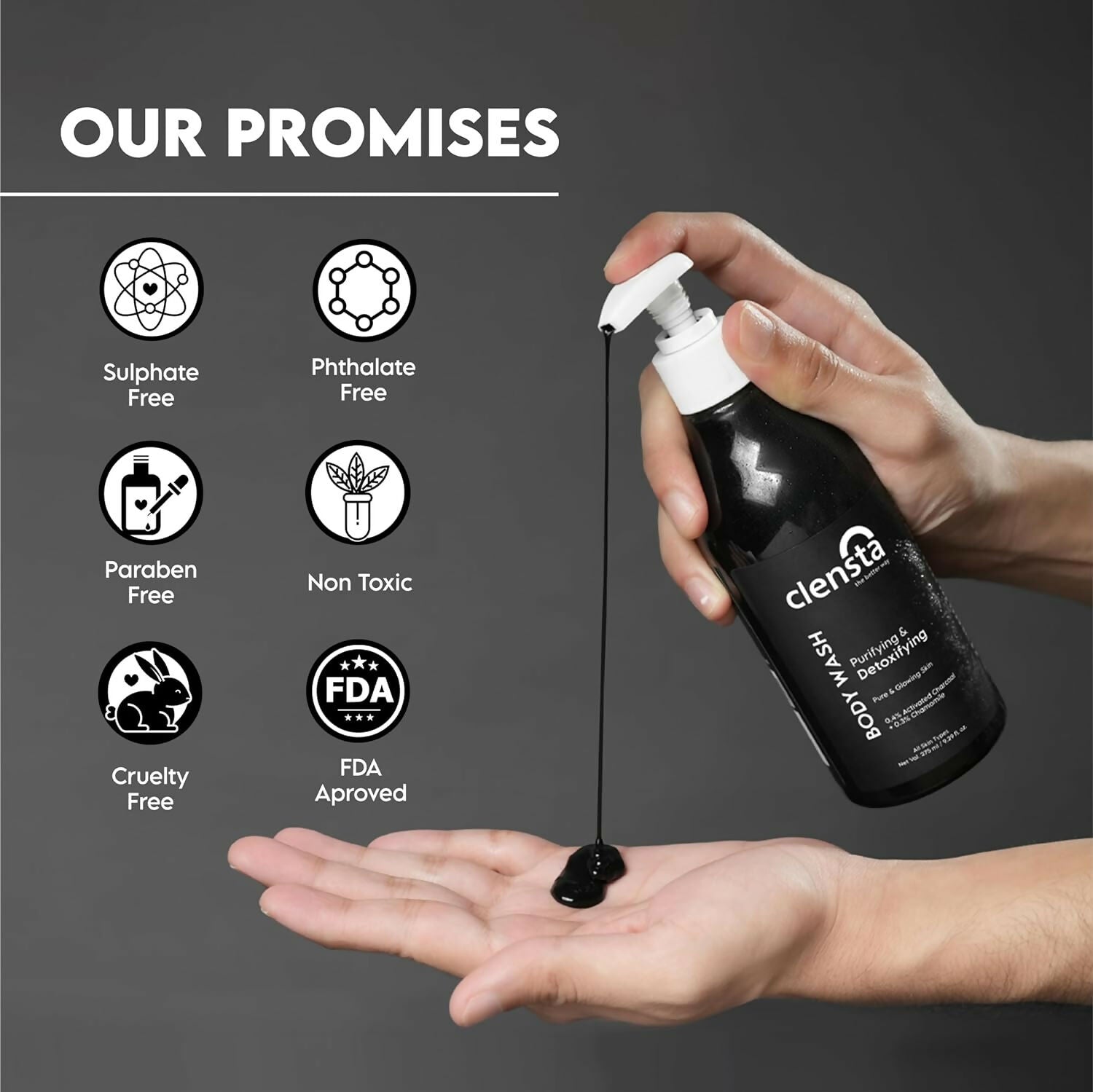 Clensta Purifying & Detoxifying Body Wash - Distacart