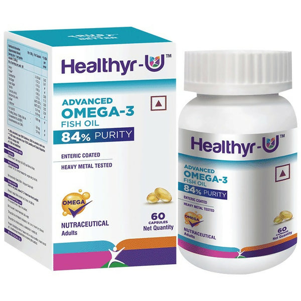 Healthyr-U Advanced Omega 3 Fish Oil Capsules - Distacart
