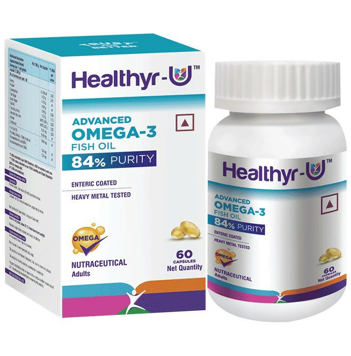 Healthyr-U Advanced Omega 3 Fish Oil Capsules - Distacart