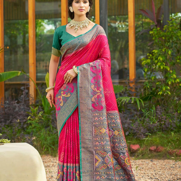Astita Red Soft Silk Saree