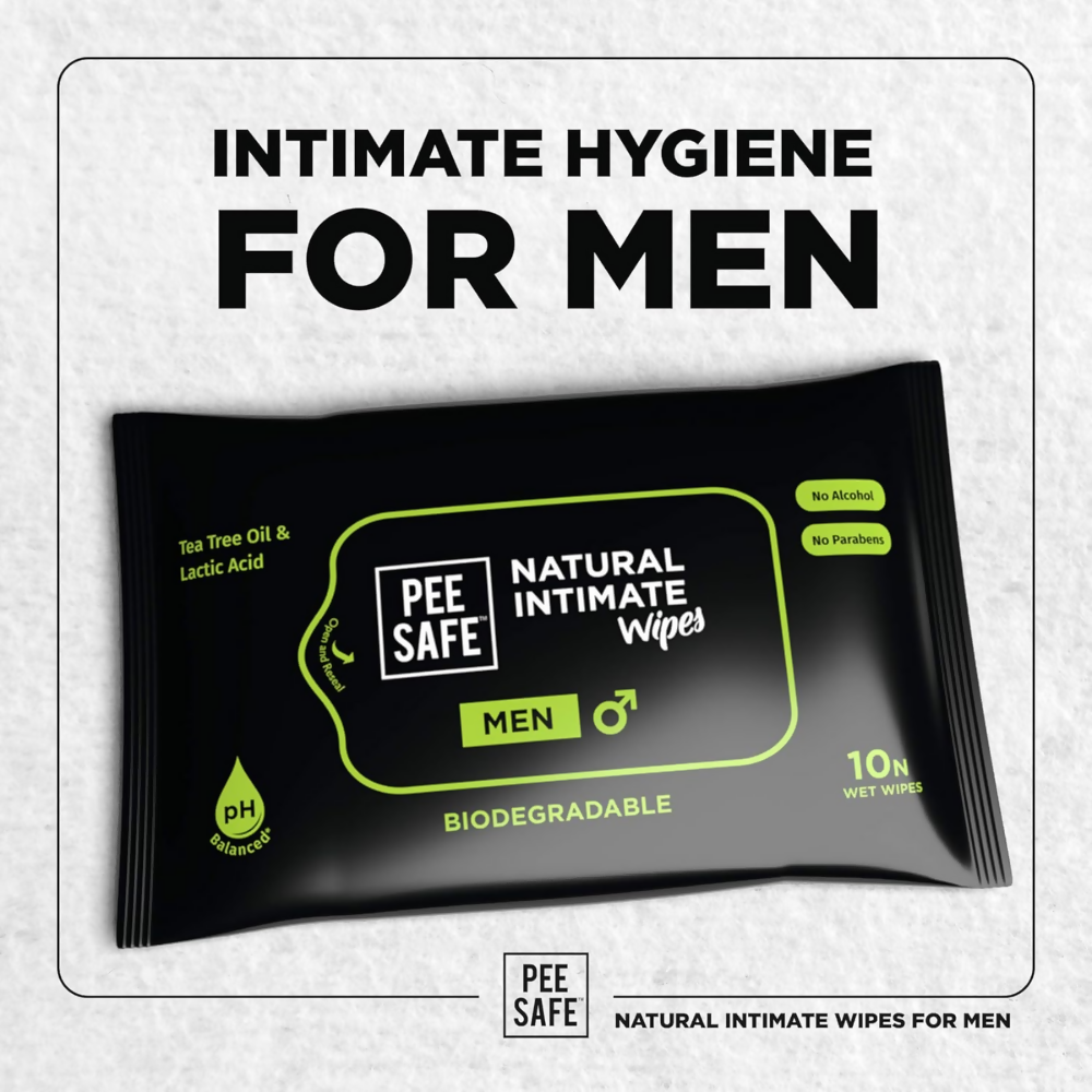 Pee Safe Intimate Wash & Intimate Wipes for Men - Dista
