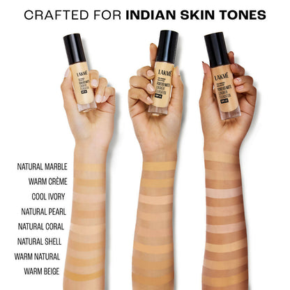 Lakme Forever Matte Longwear Foundation - Warm Creme - Distacart