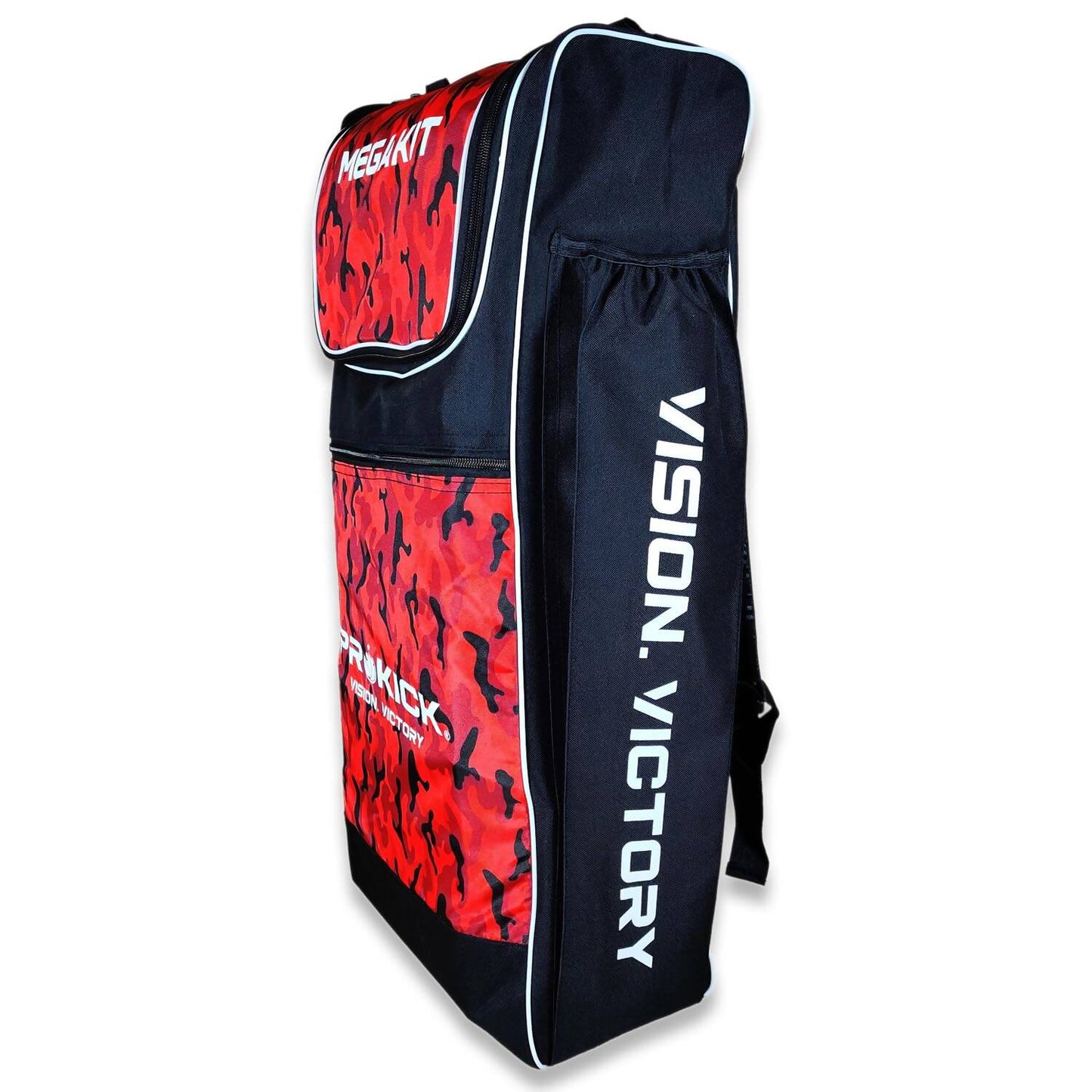 Prokick Megakit Duffle Backpack Cricket Kitbag (Black/Red Camouflage) - Distacart
