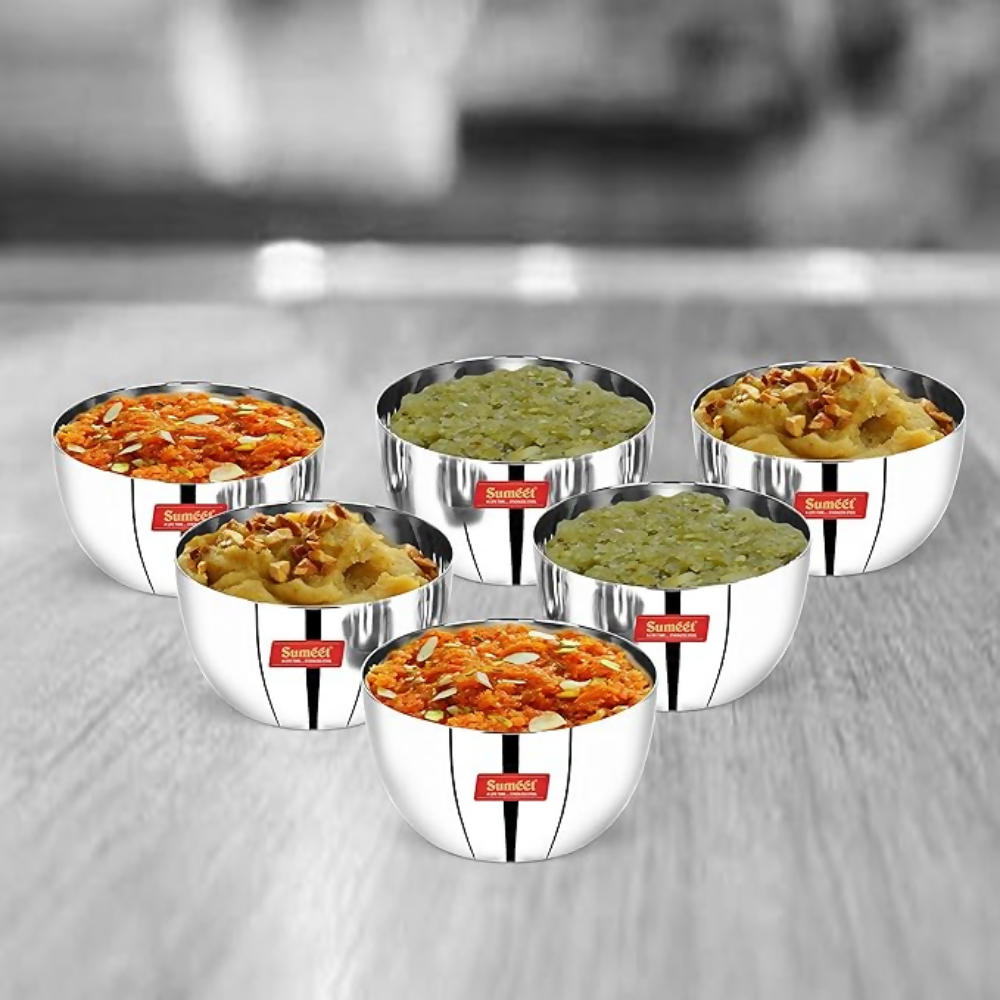 Sumeet Stainless Steel SoLid Apple Bowl - Dista