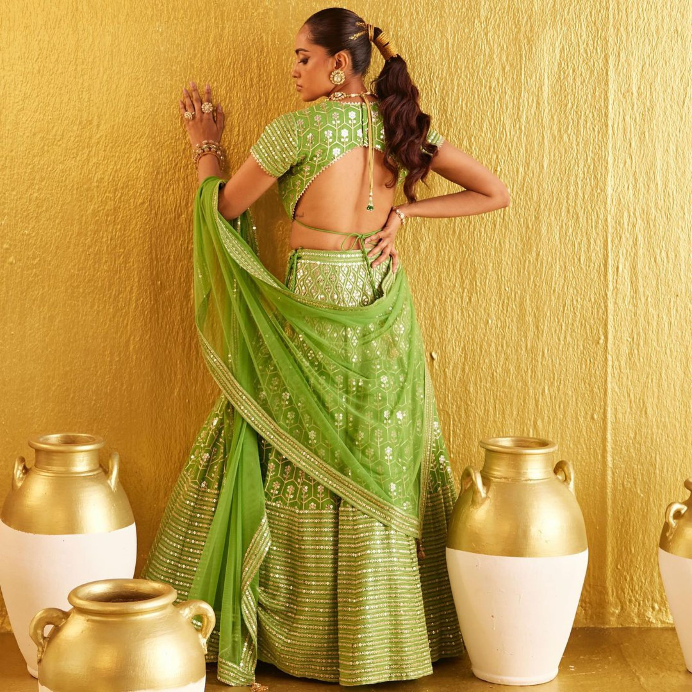 Lehenga Mart Glamorous Designer Lehenga Choli for Bridal and Bridesmaids Wedding Wear Choli - Distacart