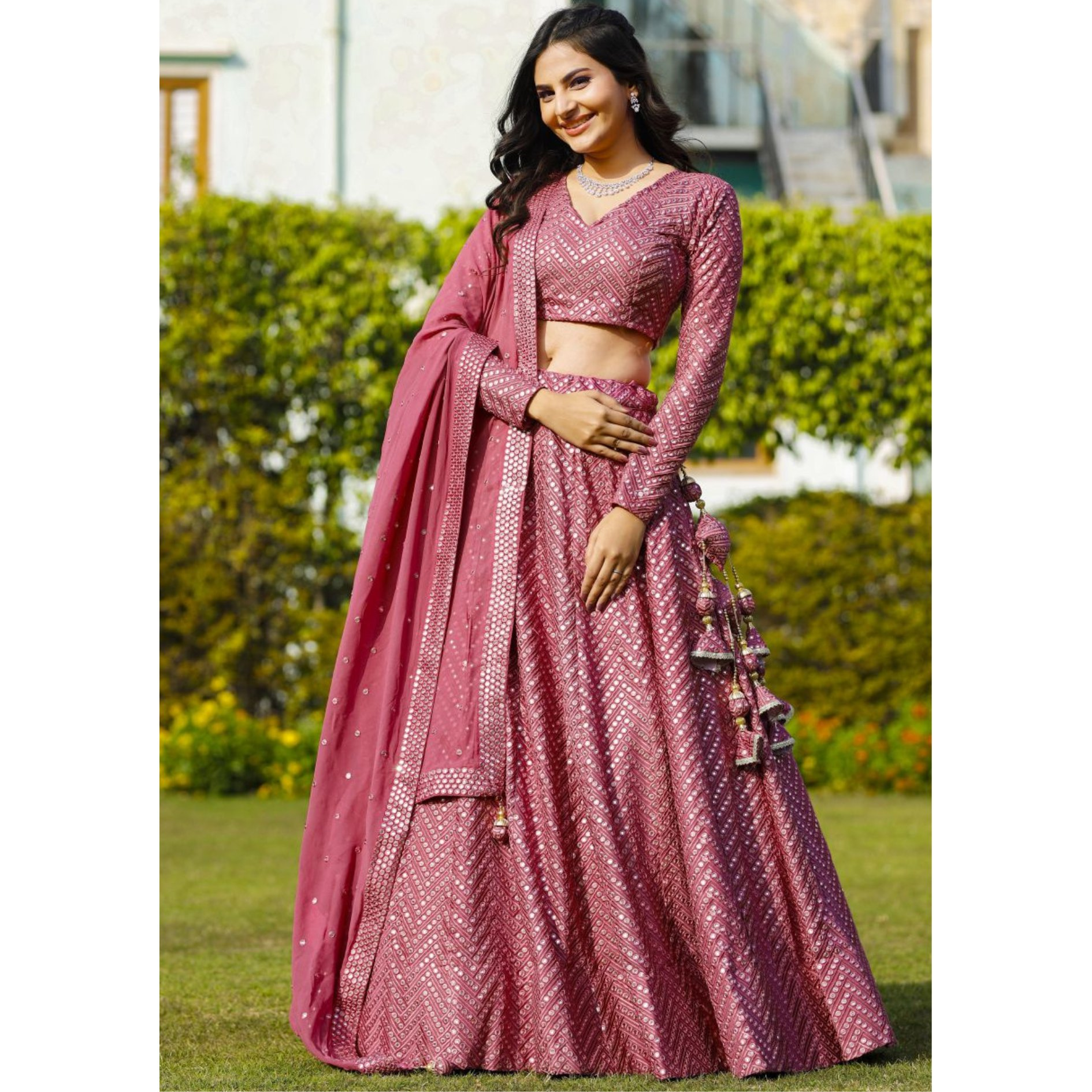Lehenga Mart Glamorous Designer Lehenga Choli for Bridal and Bridesmaids Wedding Wear Choli - Distacart