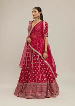 Thumbnail for Lehenga Mart Designer Indian Wedding Lehenga Choli-Pink - Distacart