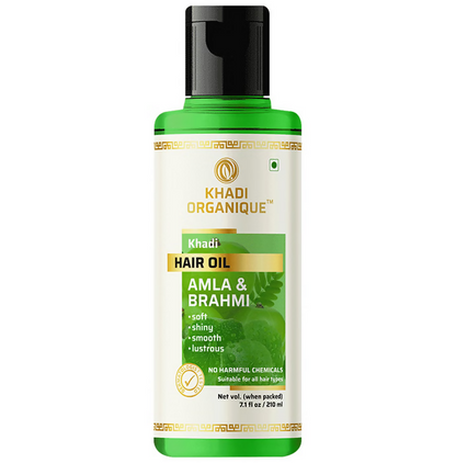 Khadi Organique Hair Oil Amla Brahmi - Distacart