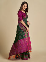 Thumbnail for Vedant Vastram Bottle Green Color Kanjeevaram Silk Saree - Bottle Green - Distacart