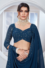 Thumbnail for Lehenga Mart Designer Wedding Lehenga Choli For Women - Rama - Distacart