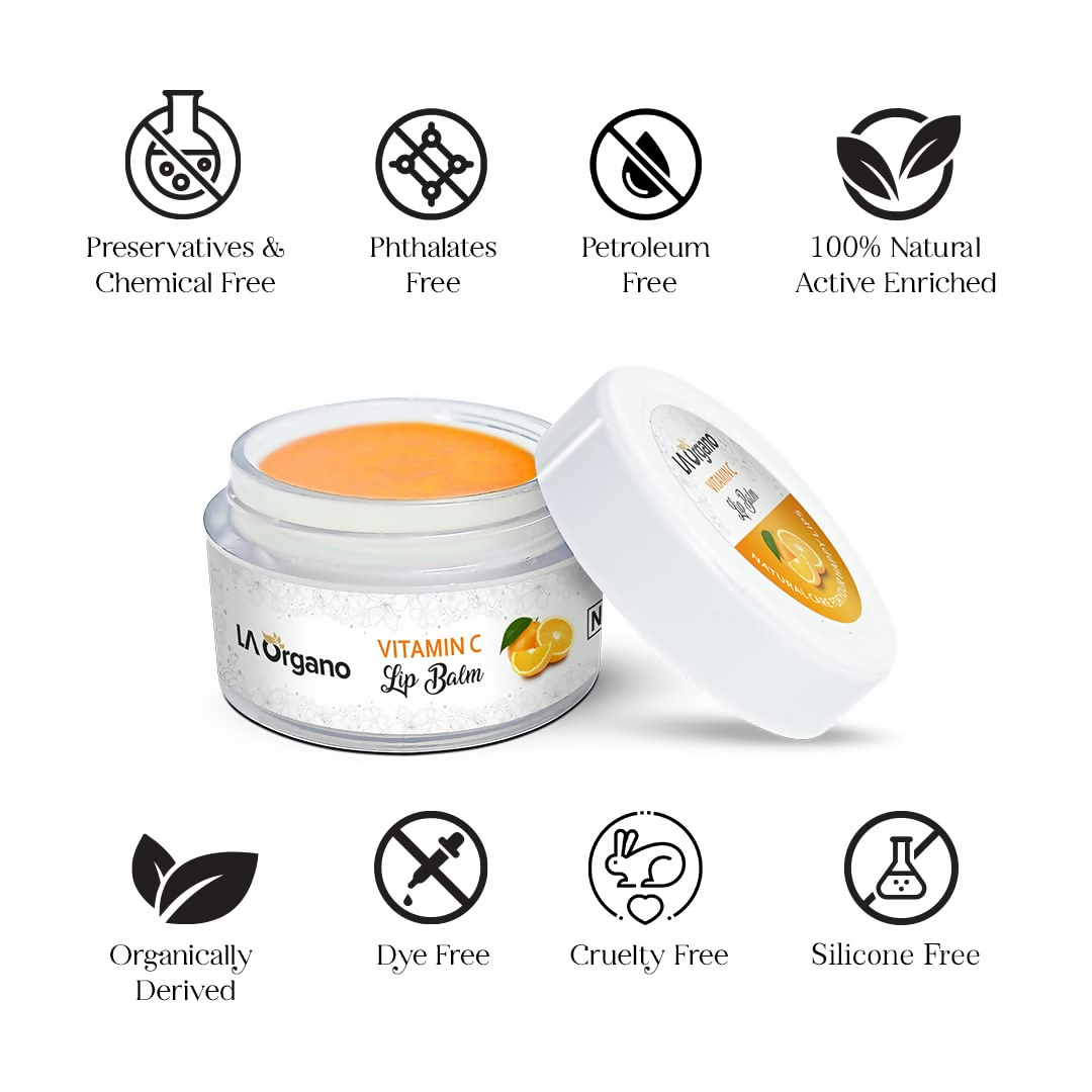 LA Organo Vitamin C Natural Lip Balm - Distacart