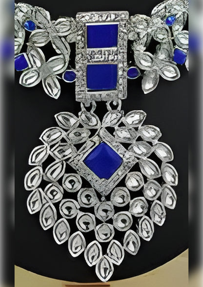 Jewel City Exquisite Crystal Flower Necklace Set - Distacart