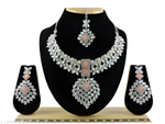 Thumbnail for Jewel City Exquisite Crystal Flower Necklace Set