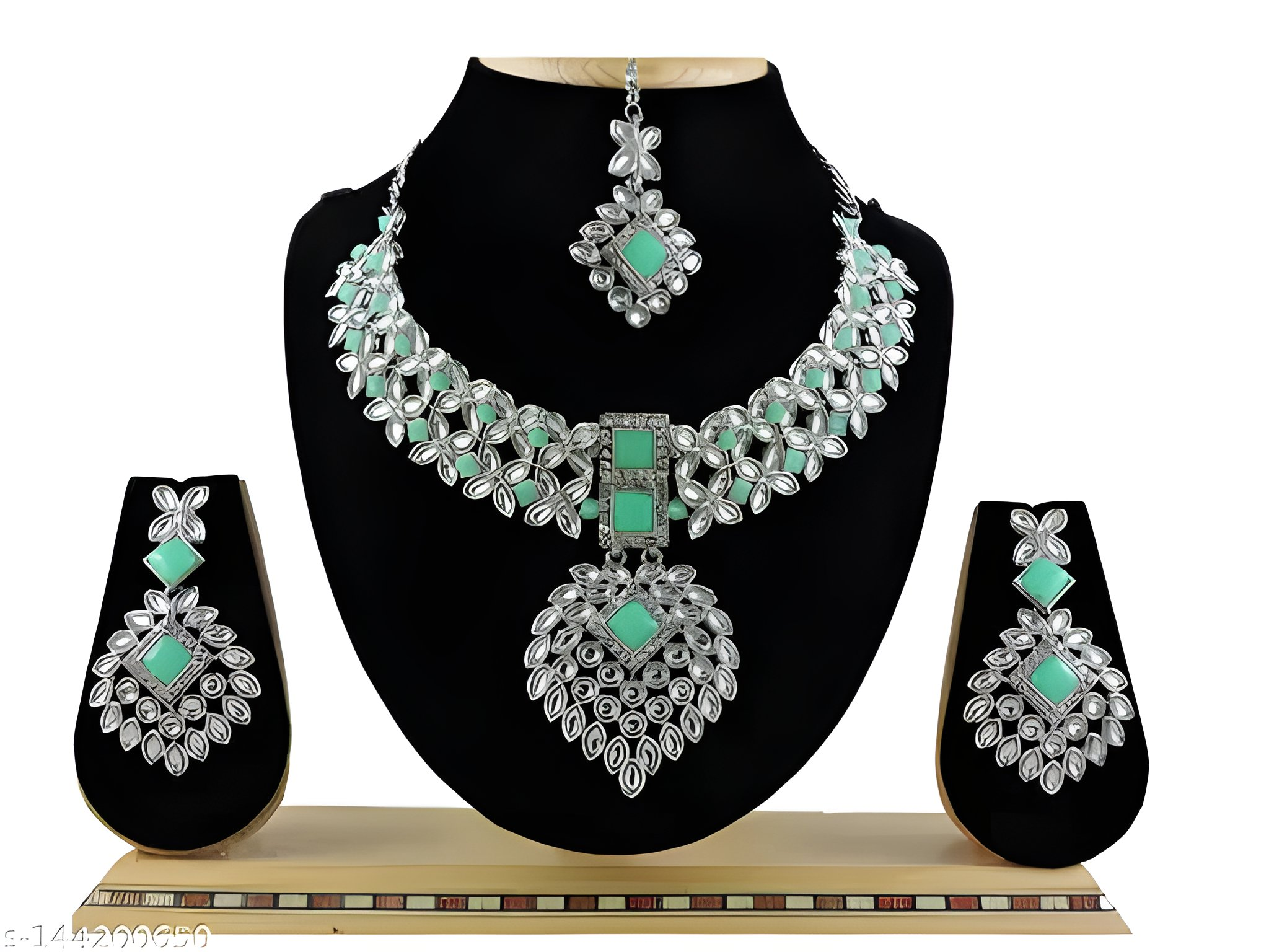 Jewel City Exquisite Crystal Flower Necklace Set - Distacart