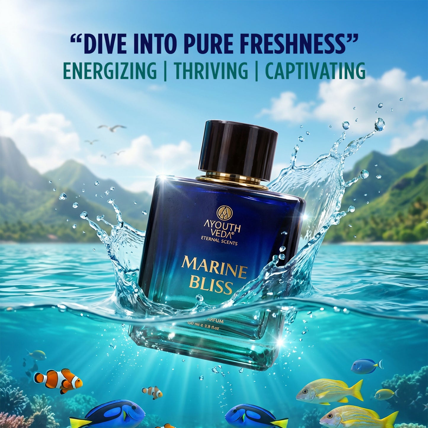 Ayouthveda Marine Bliss Eau De Parfum For Men - Dista