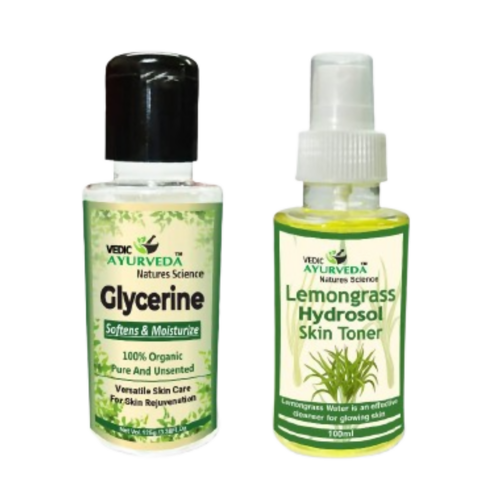 VedicAyurveda Glycerine With Lemongrass Hydrosol Skin Toner - Dista