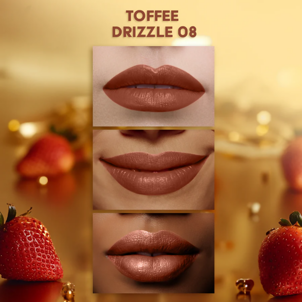 Faces Canada Comfy Matte Velvet Touch Lipstick - Toffee Drizzle 08 - Distacart