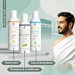 Thumbnail for Livort Ihram Kit Hajj & Umrah Face & Body Wash Sunscreen Shampoo & Conditioner - Distacart