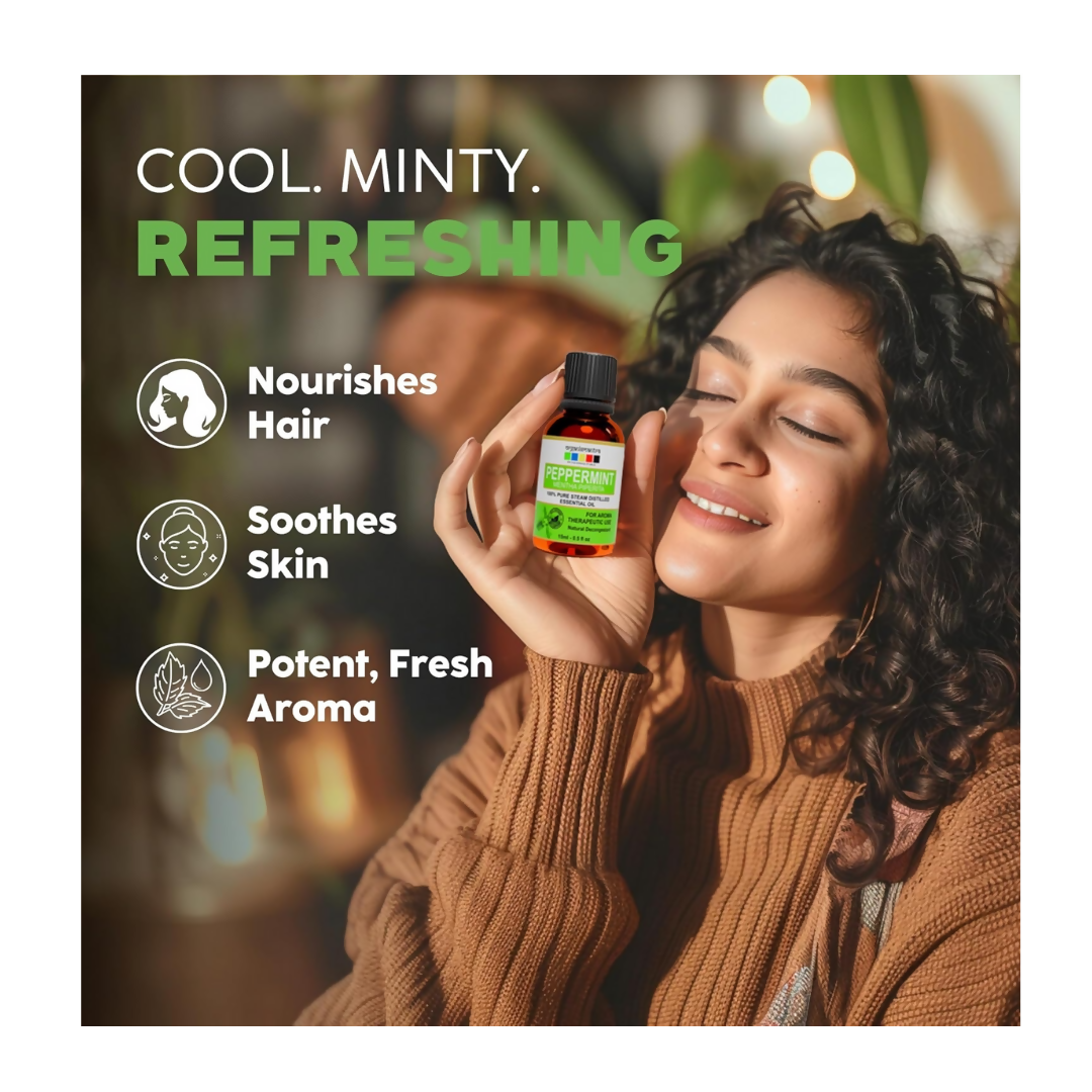 Organix Mantra Peppermint Oil for Hair - 100% Natural Peppermint Essential Oil - Distacart