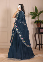 Thumbnail for Lehenga Mart Designer Wedding Lehenga choli for Women - rama - Distacart