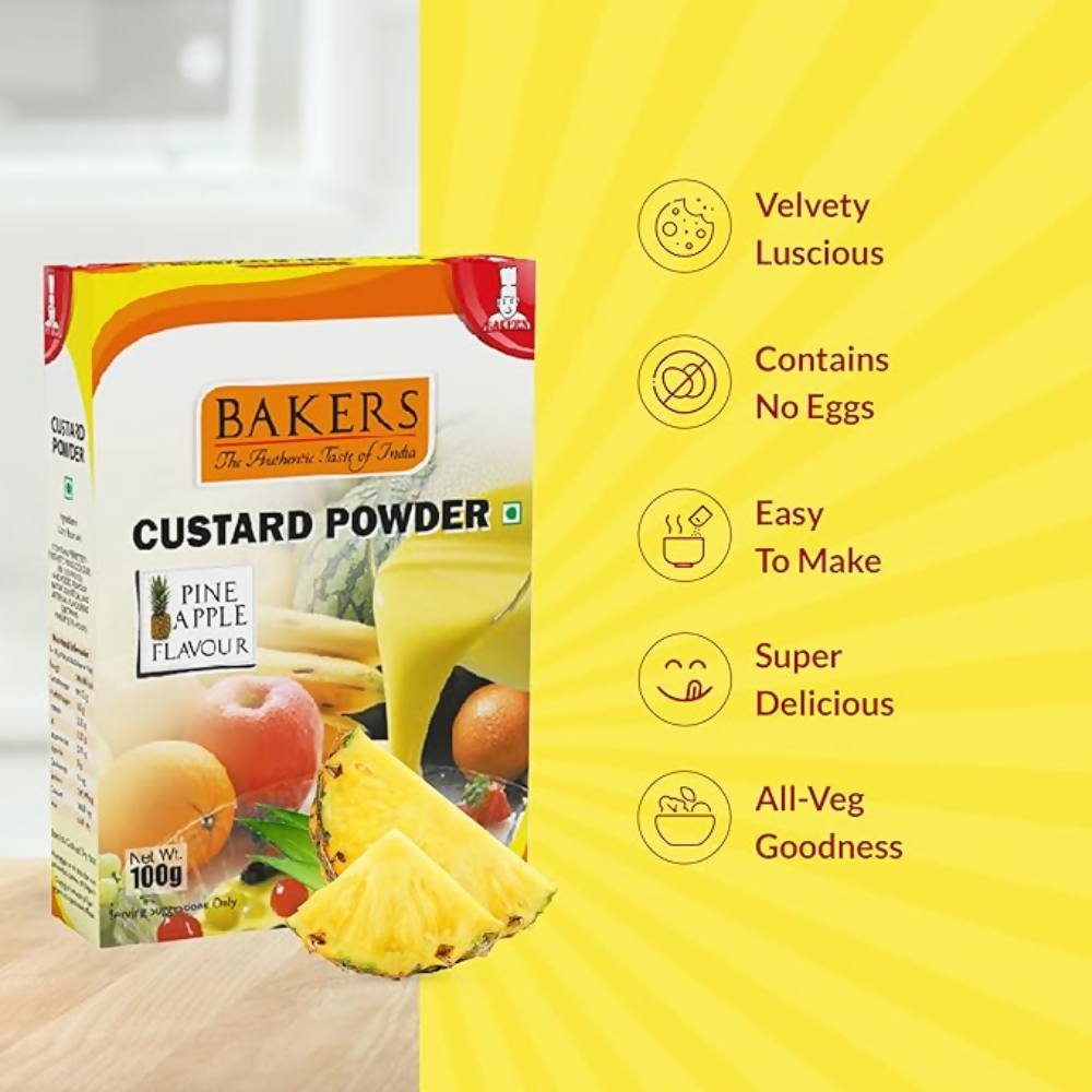 BAKERS Custard Powder - pineapple - Dista