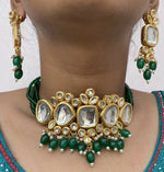 Thumbnail for Joban Fashion Hand Made High Quality Gold Plated Base Metal Alloy Kundan Stone Studded Kundan Jewellery Set - Distacart