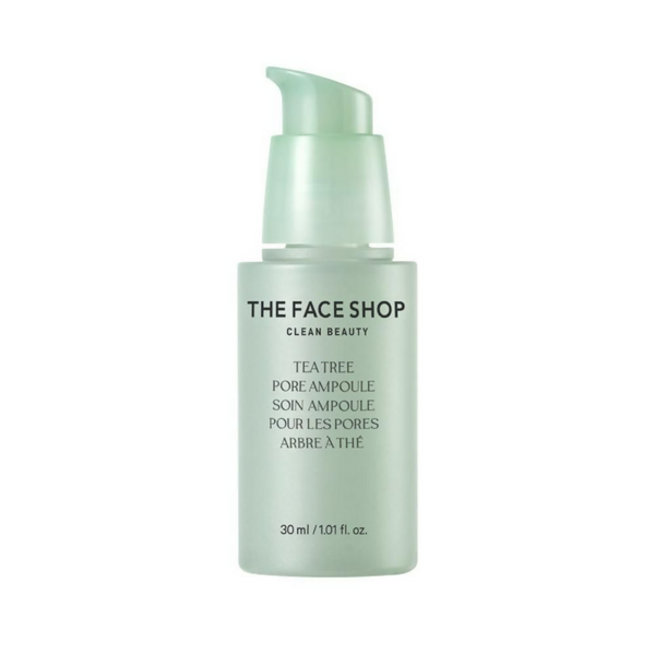 The Face Shop Tea Tree Pore Ampoule With AHA, Ip BHA, PHA & Hyaluronic Acid, For Oily & Acne Skin - Distacart